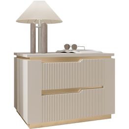 Yöpöytä Nomla 2S HILAFIN, 56x42cm, beige