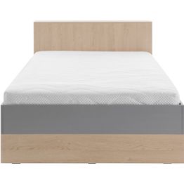 Sängynrunko säilytystilalla Nomla ORO SYSTEM 6, 120x200cm, harmaa/ruskea