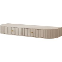 Meikkipöytä Nomla Sepiroz 2S, seinään kiinnitettävä, beige