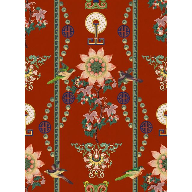 Paneelitapetti Mindthegap Lin Yuan 1,56x3 m punainen