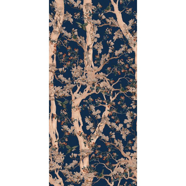 Paneelitapetti Mindthegap The Sacred Tree 1,56x3 m tummansininen