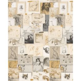 Paneelitapetti Mindthegap The Mood Board 1,56x3 m beige