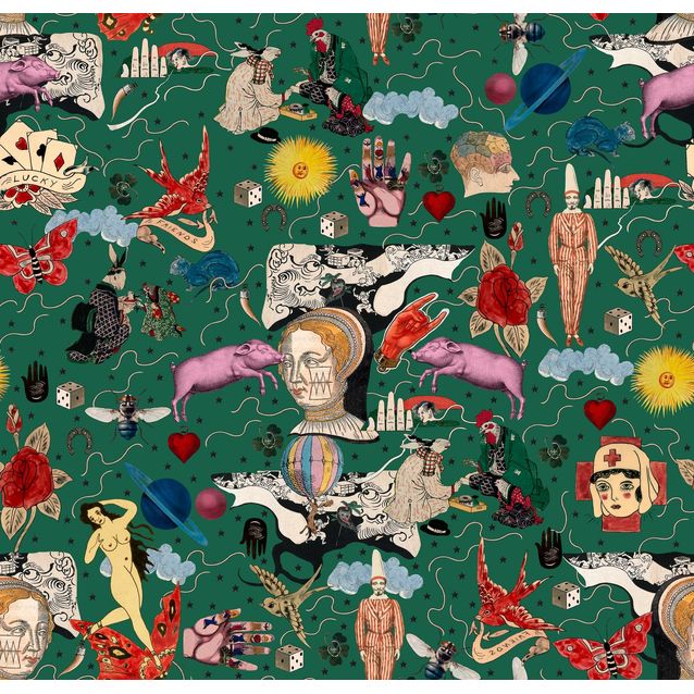 Tapetti Mindthegap Illusionary Daytime 1,56x3 m vihreä