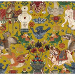 Tapetti Mindthegap Incantation 1,56x3 m keltainen