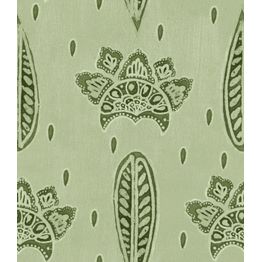Tapetti Mindthegap Bethel Batik, kasvi, ornamentti, vihreä