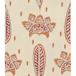 Tapetti Mindthegap Bethel Batik, kasvi, ornamentti, oranssi