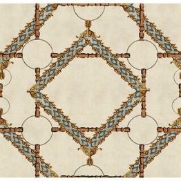 Tapetti Mindthegap Decorative Harness, ornamentti, vaalea