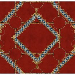 Tapetti Mindthegap Decorative Harness, ornamentti, punainen