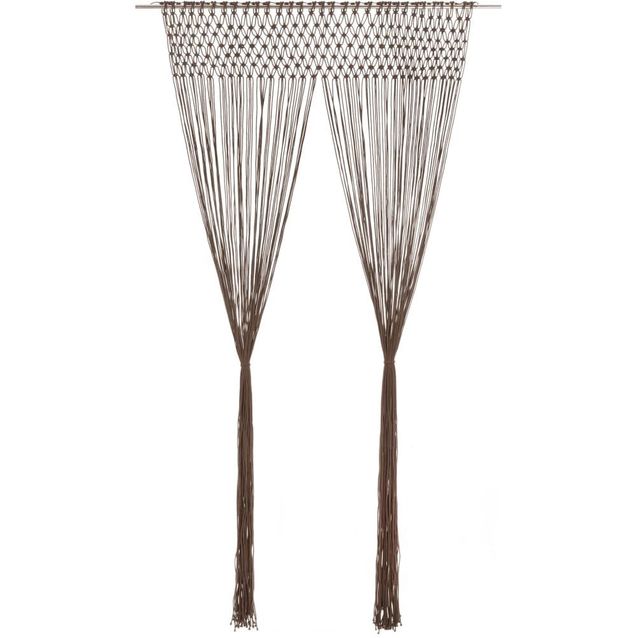 Macrame verho harmaanruskea 140x240cm puuvilla_1