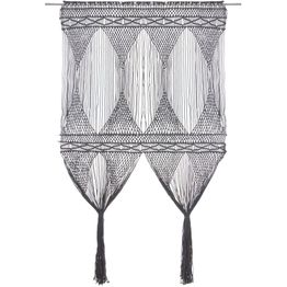 Macrame verho puuvilla antrasiitti 140x240cm
