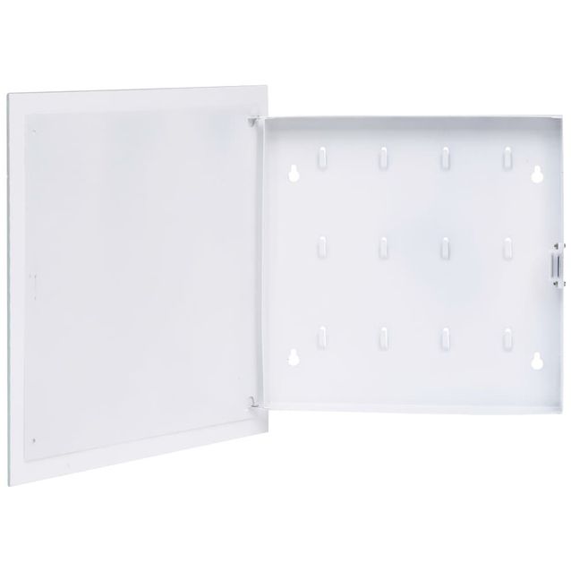 Magneettinen avainkaappi valkoinen 35x35x5,5 cm_1