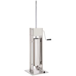 Manuaalinen makkarantäyttökone hopea 7 l ruostumaton teräs