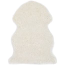 Matto 60x90 cm keinotekoinen lampaannahka valkoinen