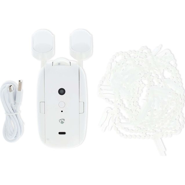 Akkukäyttöinen verhomoottori Nedis BTMC10WT1PC SmartLife Bluetooth, verhotanko