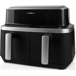 Airfryer kahdella korilla Nedis KAAF320BK 2x4.2l