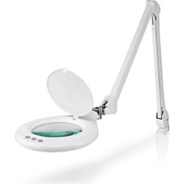 Pöytälamppu Suurennuslasilla Nedis MAGL3WT, valkoinen