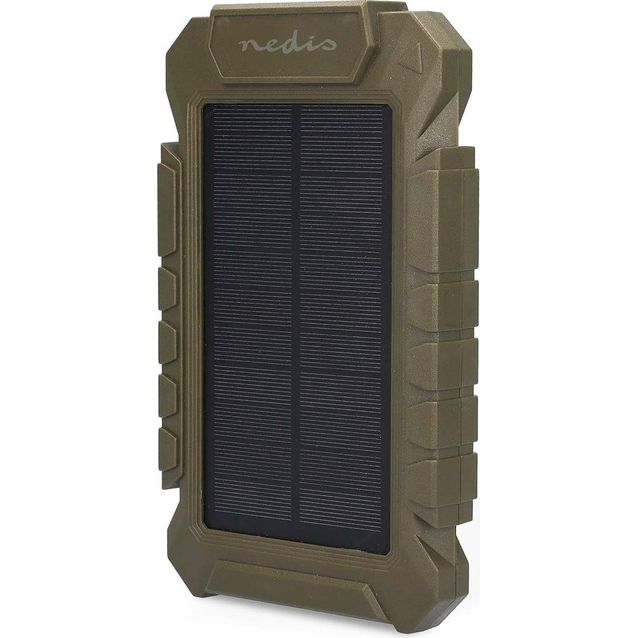Varavirtalähde aurinkopaneelilla Nedis WCPBK80GN, 8000mAh