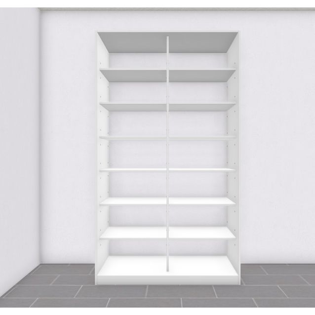 Liukuovikaappi Nettiovi 1100-1550mm hyllyillä mittojen mukaan