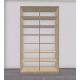 Liukuovikaappi Nettiovi 110-155cm, hyllyillä, mittojen mukaan, eri värejä