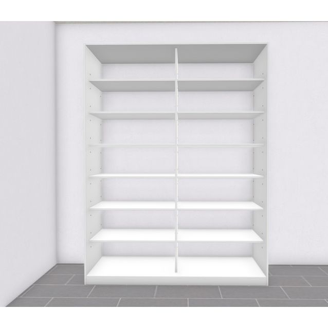 Liukuovikaappi Nettiovi 1560-1850mm hyllyillä mittojen mukaan