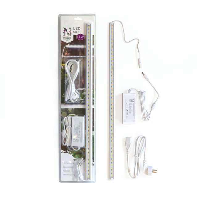 Kasvivalo Nelson Garden LED-lista No.1, muuntajalla, 15W, 60cm