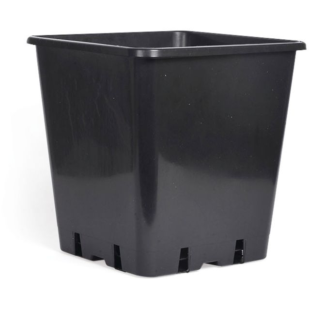 Kukkaruukku Nelson Garden, musta, muovi, 25cm