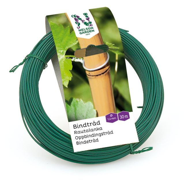 Rautalanka Nelson Garden, Ø1,4mm, 30m, muovitettu, vihreä