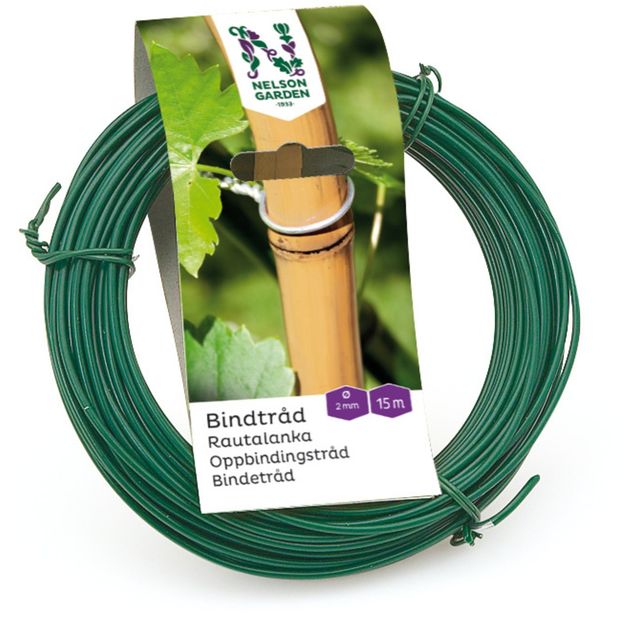 Rautalanka Nelson Garden, Ø2mm, 15m, muovitettu, vihreä