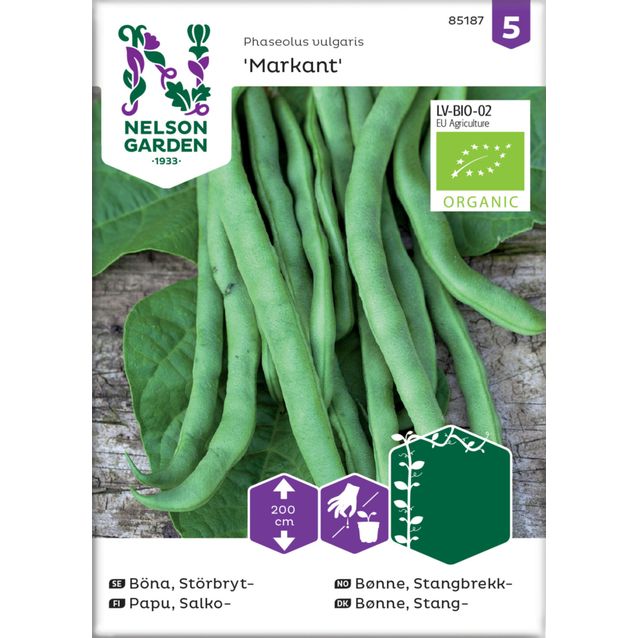 Salkopapu siemen Nelson Garden Markant Organic