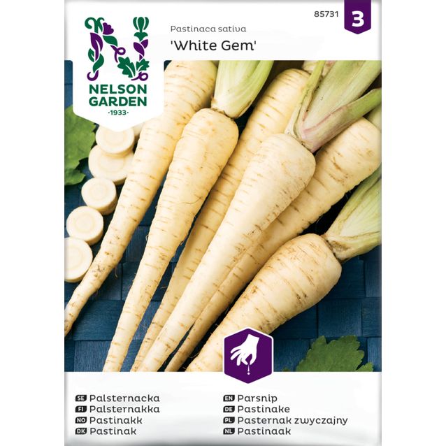 Palsternakka siemen Nelson Garden White Gem