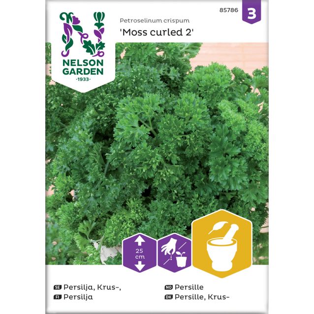 Persilja siemen Nelson Garden Moss Curled 2
