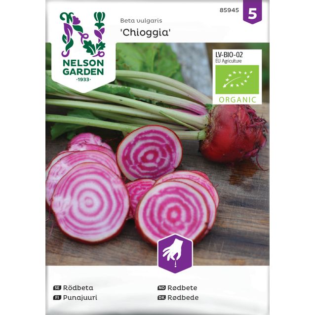 Punajuuri siemen Nelson Garden Chioggia Organic