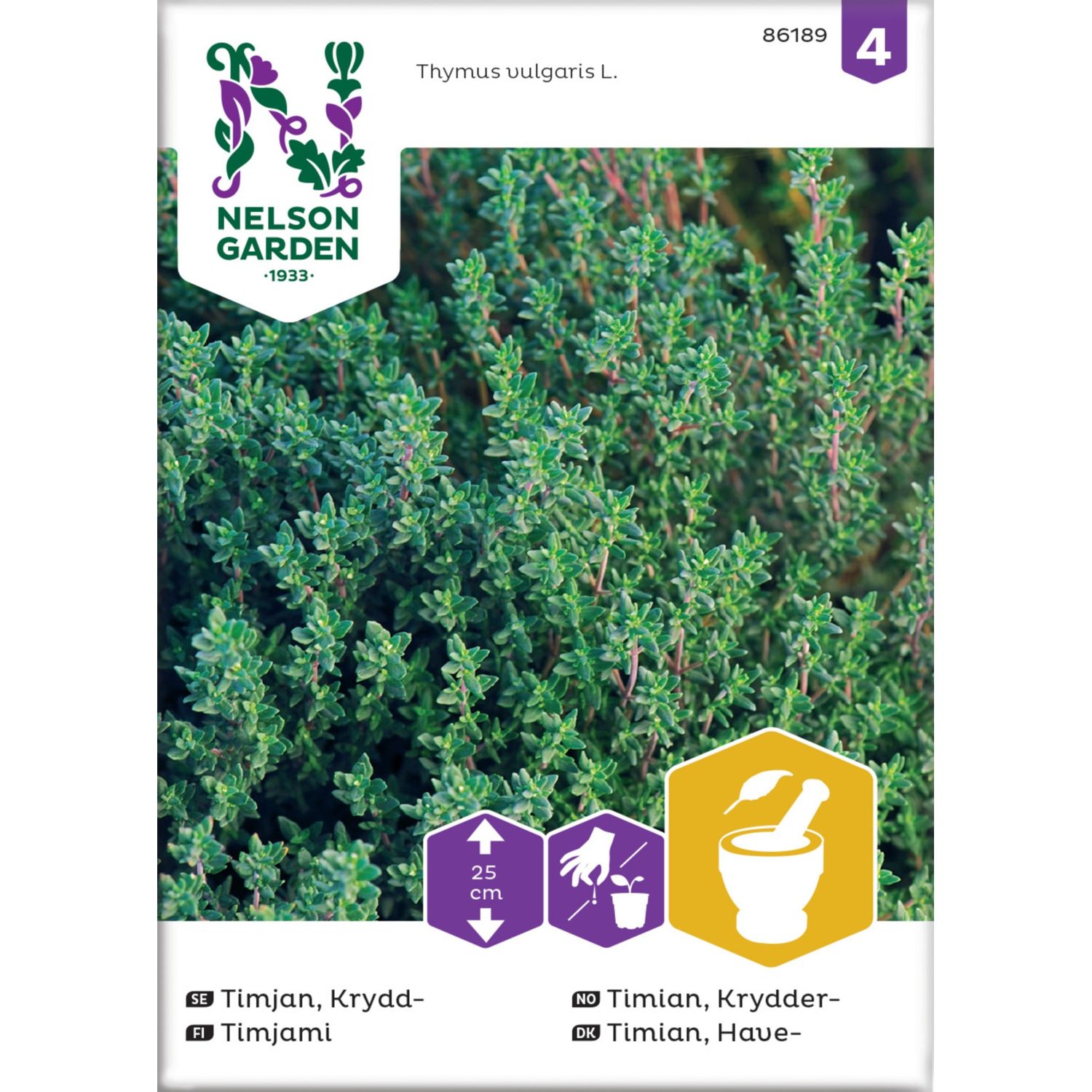 Timjami Nelson Garden, siemenet