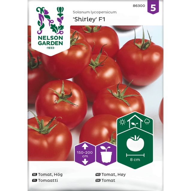 Tomaatti siemen Nelson Garden Shirley F1