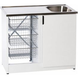 Tiskipöytä allaskaapilla Nimo TB 1000, 1 ovi, 900x1000x600 mm