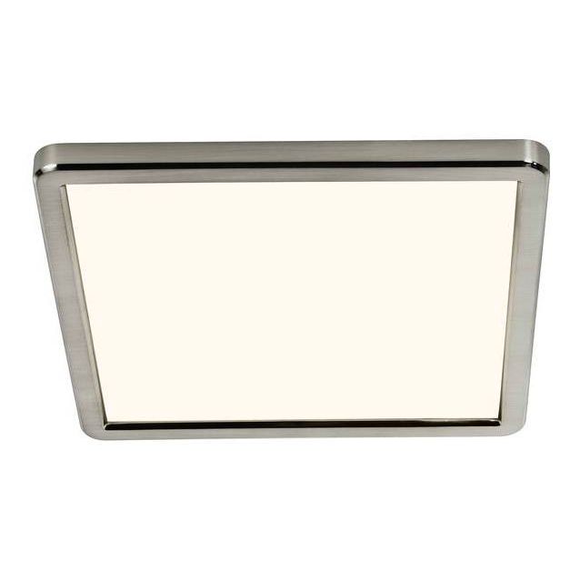 LED-plafondi Nordlux Oja Square 294x294mm 3000/4000K harjattu nikkeli