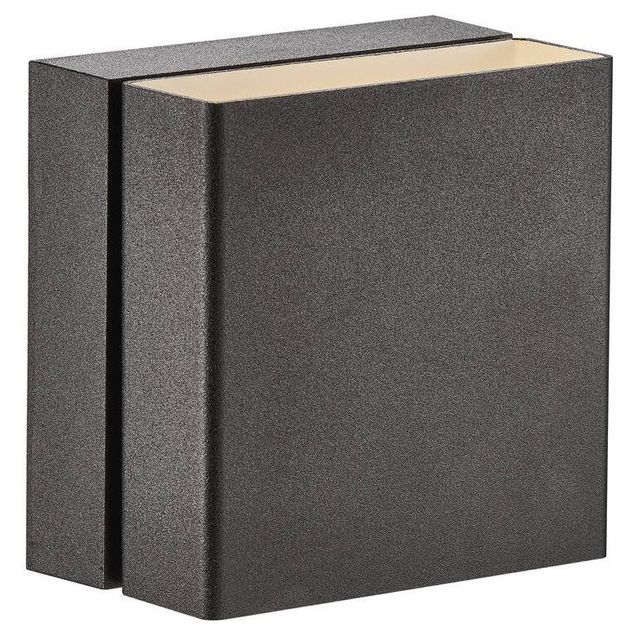 LED-ulkoseinävalaisin Nordlux Turn IP54 musta