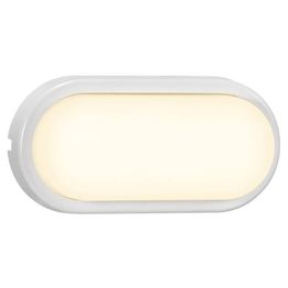 LED-ulkovalaisin Nordlux Cuba Bright Oval 205x100mm IP54 valkoinen