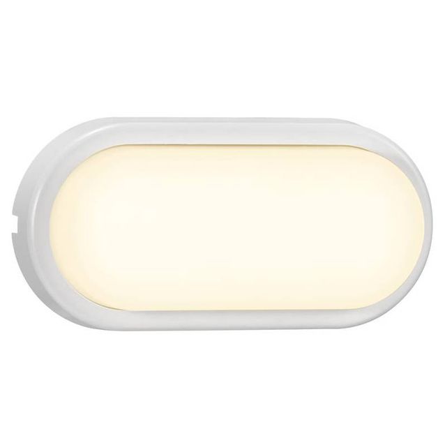 LED-ulkovalaisin Nordlux Cuba Bright Oval 205x100mm IP54 valkoinen