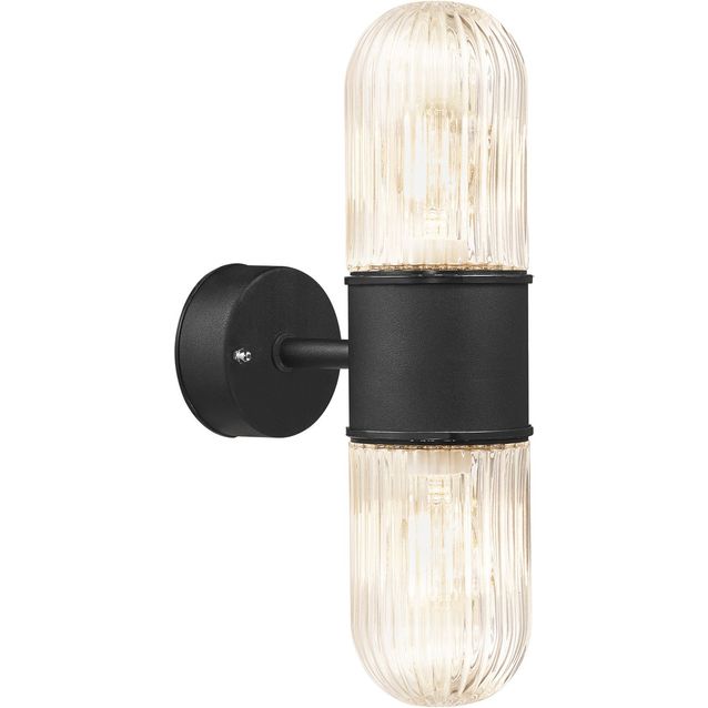 Seinävalaisin Nordlux Konyo, ulkokäyttöön, musta