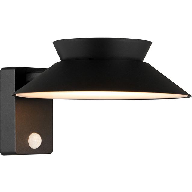 Aurinkokennoseinävalaisin Nordlux Justina, musta