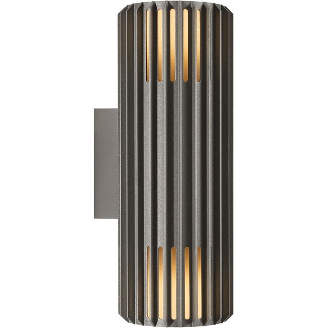 Seinävalaisin Nordlux Aludra Seaside Double, ulkokäyttöön, antrasiitti