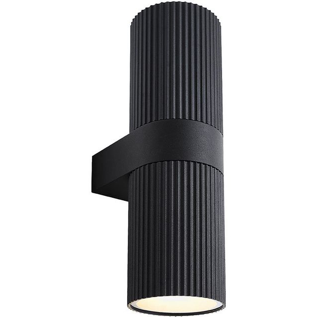 Ulkoseinävalaisin Nordlux Kyklop Ripple Maxi, musta