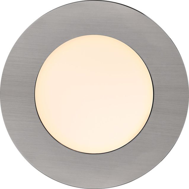 LED-alasvalosarja Nordlux Leonis, Ø85x36mm, 2700K, nikkeli, 3kpl