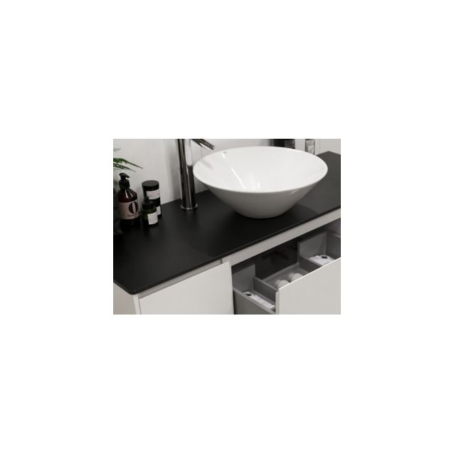 Pöytätaso Lifestyle Concept 600 musta painelaminaatti