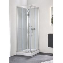 Suihkukaappi Noro Sea, 700x900mm / 900x700mm, suora, kirkas lasi, alumiinikehys