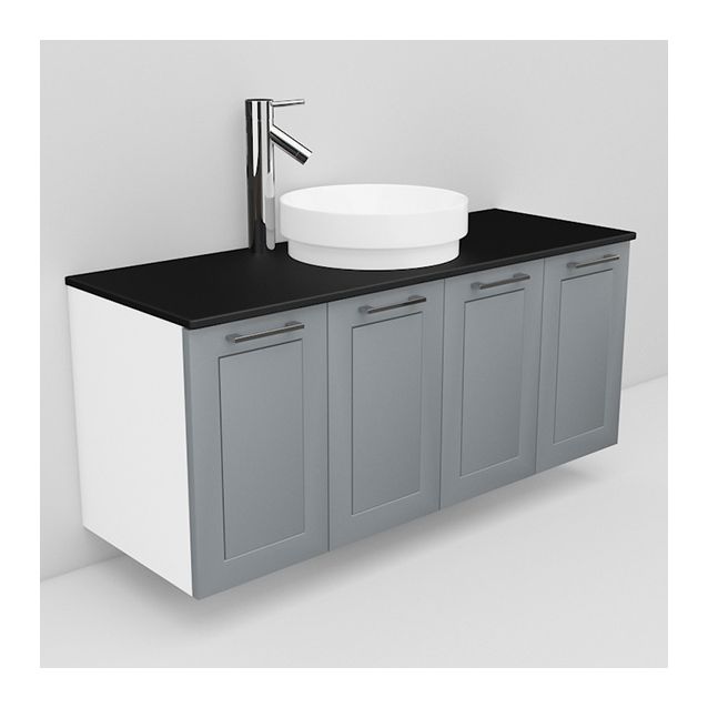 Allaskaappi ja Peak-allas Noro Flexline 127 1200 mm musta taso eri värejä