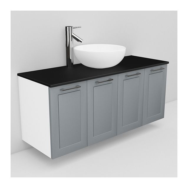 Allaskaappi ja Coast-allas Noro Flexline 128 1200 mm musta taso eri värejä