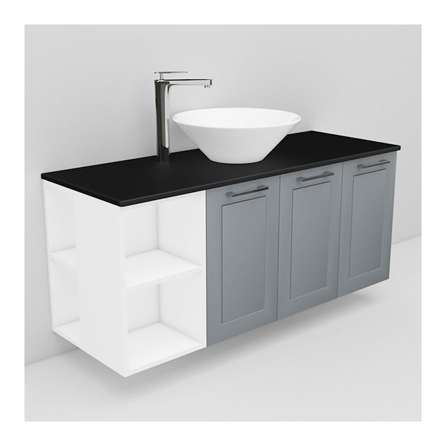 Allaskaappi ja Loop-allas Noro Flexline 142 1200 mm musta taso eri värejä