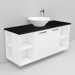 Allaskaappi ja Loop-allas Noro Flexline 150 1200 mm musta taso eri värejä